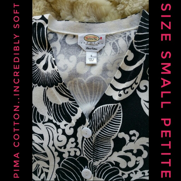 Talbots Pima Cotton Sweater, Size Small Petite - Picture 2 of 3